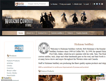 Tablet Screenshot of hickmansaddlery.net